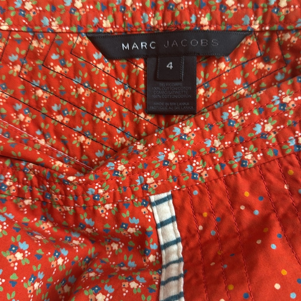 Marc Jacobs vintage patchwork orange/red skirt, size 4 - Picture 3 of 3